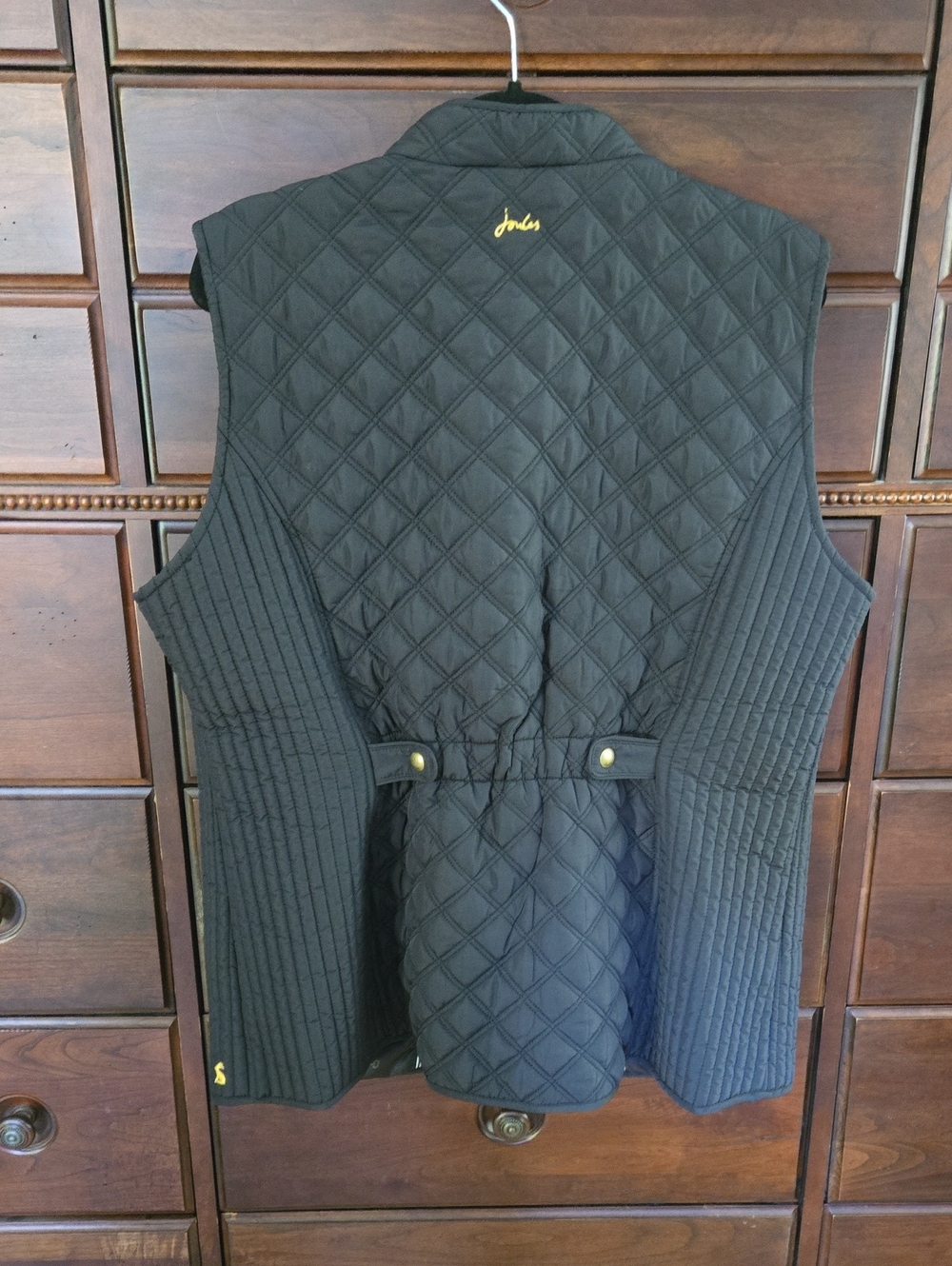 Joules Women's Quilted Sleeveless Vest Jacket - Black. Like new!  Size 18 - Picture 2 of 14